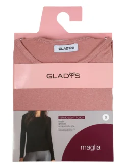 Gladys Maglia girocollo da donna termo light - rosa