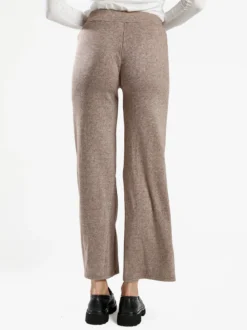 Gladys Pantaloni donna a gamba larga con coulisse - cammello