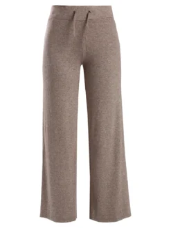 Gladys Pantaloni donna a gamba larga con coulisse - cammello