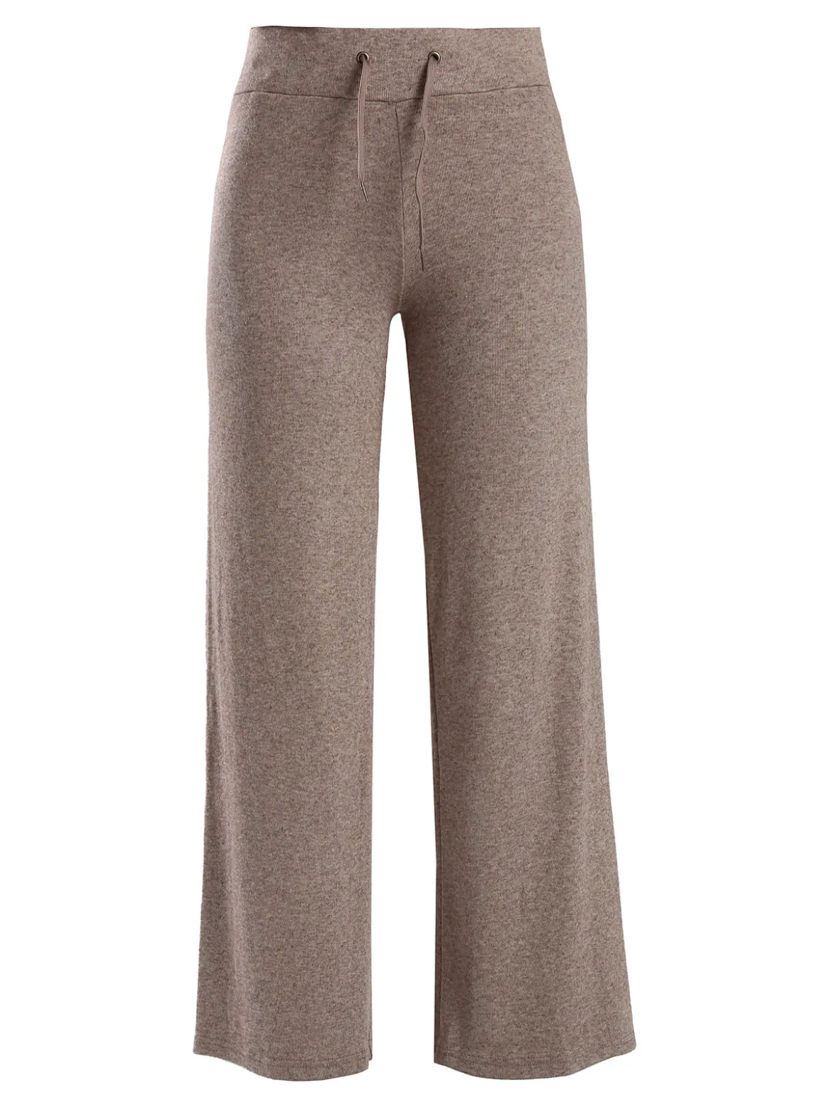 Gladys Pantaloni donna a gamba larga con coulisse - cammello