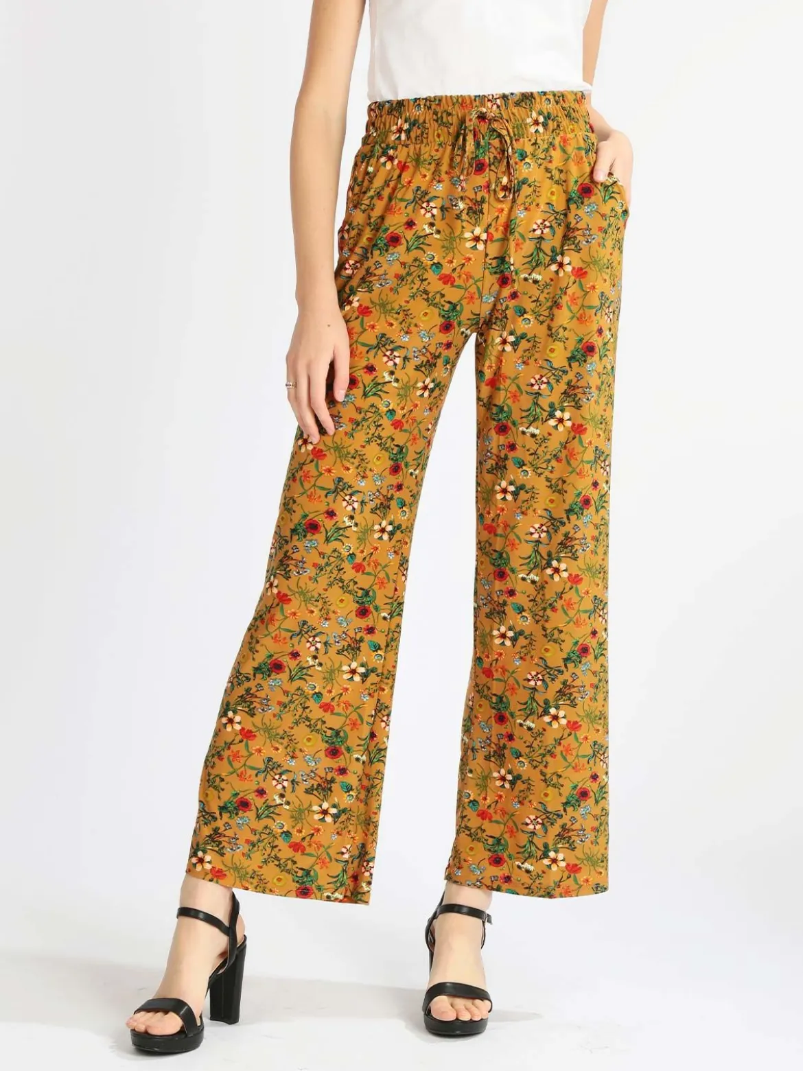 Gladys Pantaloni donna a palazzo floreali