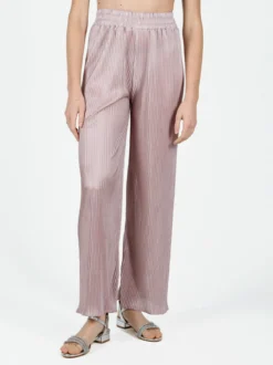 Gladys Pantaloni donna leggeri a palazzo plissettati