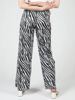 Gladys Pantaloni donna leggeri a palazzo zebrati