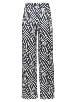 Gladys Pantaloni donna leggeri a palazzo zebrati