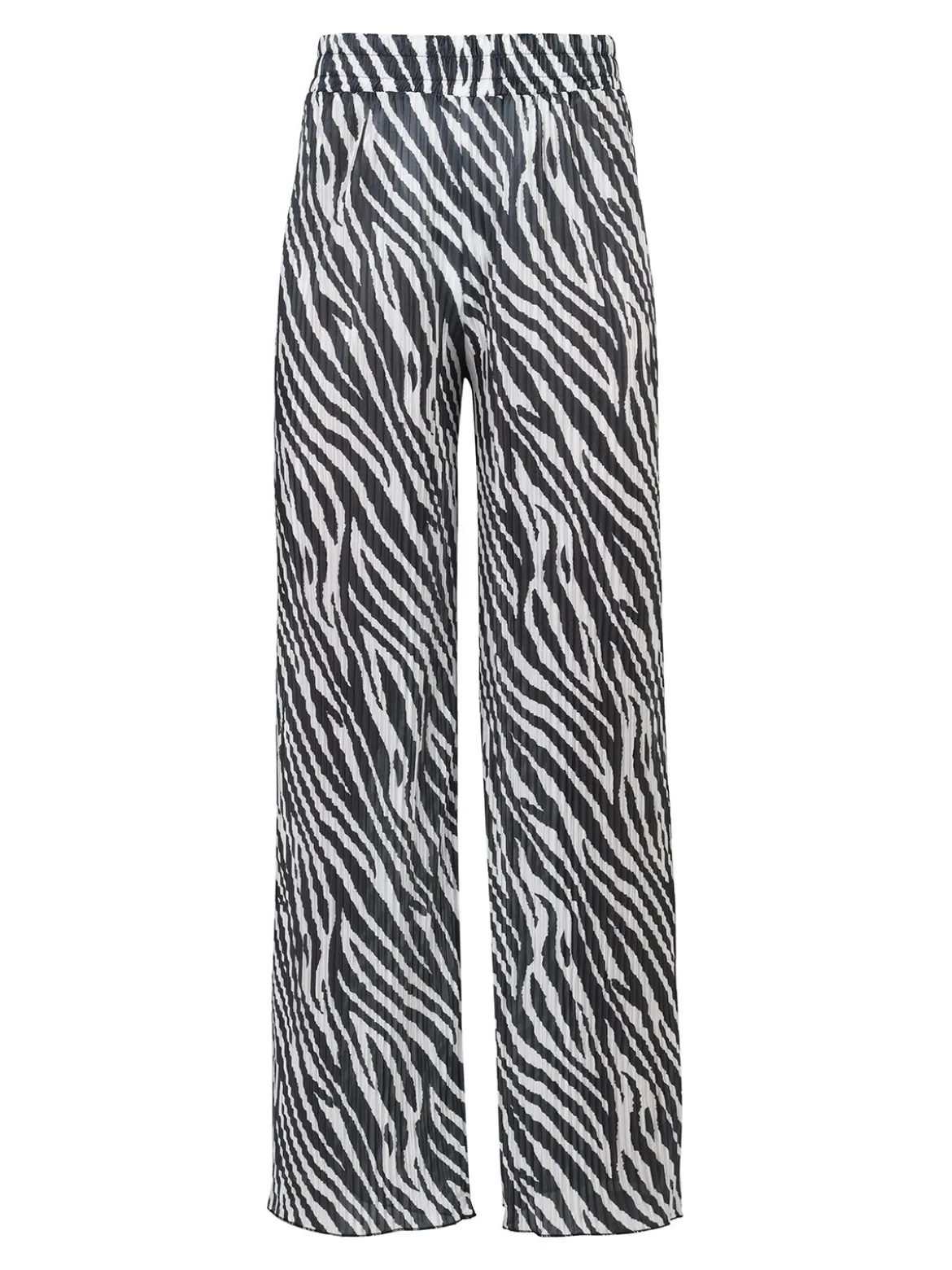 Gladys Pantaloni donna leggeri a palazzo zebrati