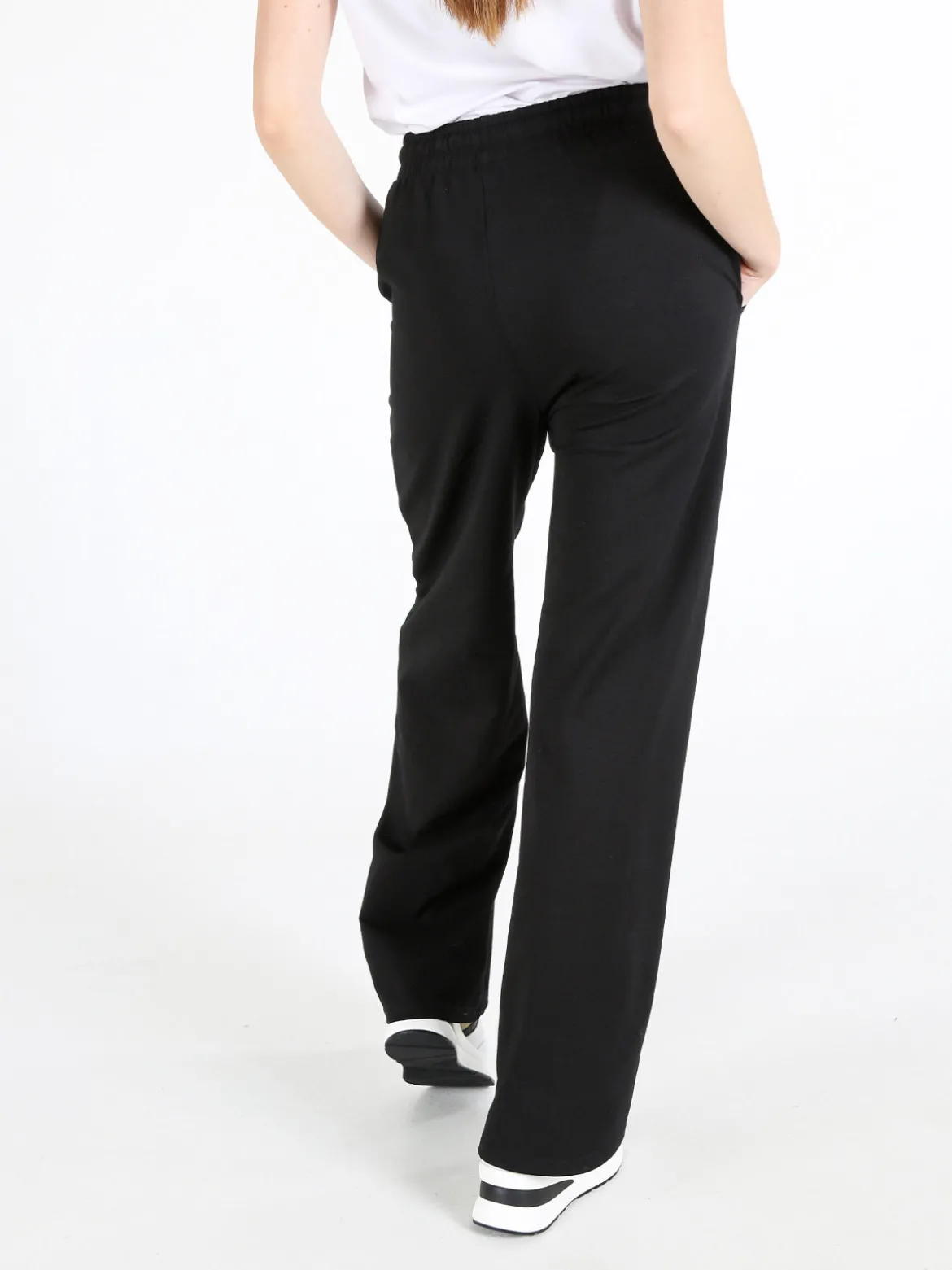 Gladys Pantaloni sportivi da donna a gamba larga con coulisse