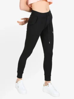 Gladys Pantaloni tuta da donna con coulisse e polsini