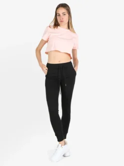 Gladys Pantaloni tuta da donna con coulisse e polsini