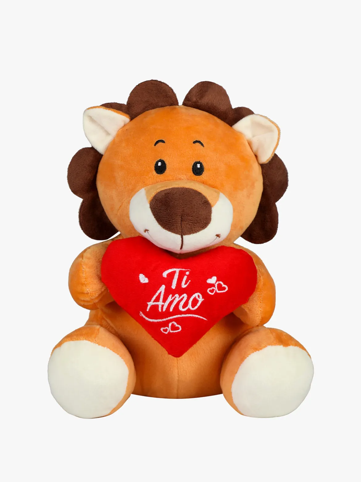 Glammy Peluche leone con cuore "TI AMO"