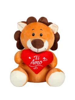 Glammy Peluche leone con cuore "TI AMO"