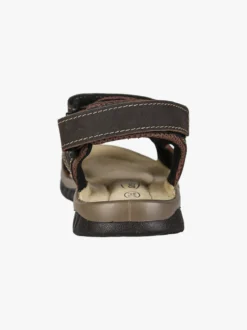 Grisport Sandali da uomo in pelle con cinturini a strappo - moro