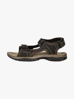 Grisport Sandali da uomo in pelle con cinturini a strappo - moro