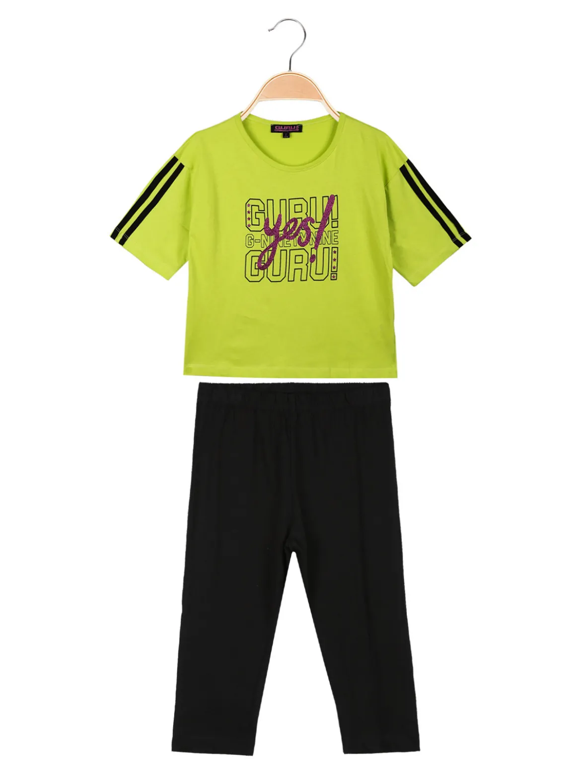 Guru Completo corto da bambina con leggings 3/4