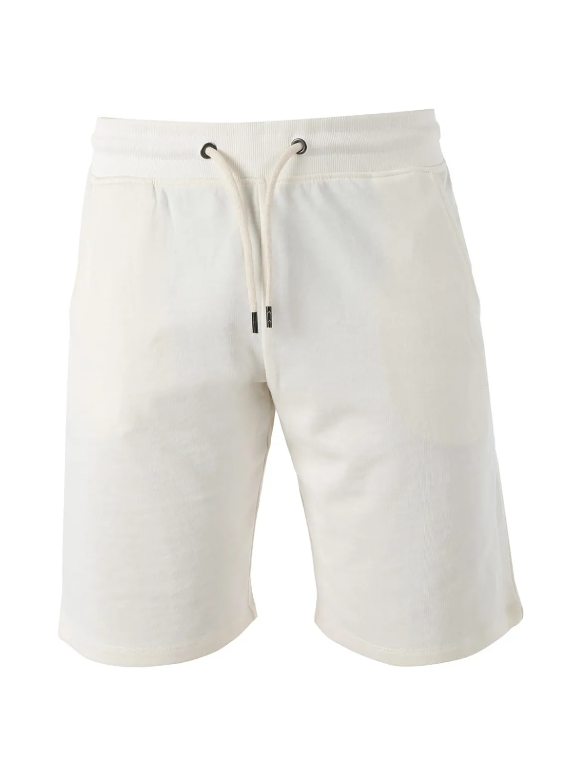 Guy Bermuda da uomo in felpa con coulisse - panna