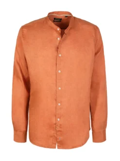 Guy Camicia in lino alla coreana da uomo