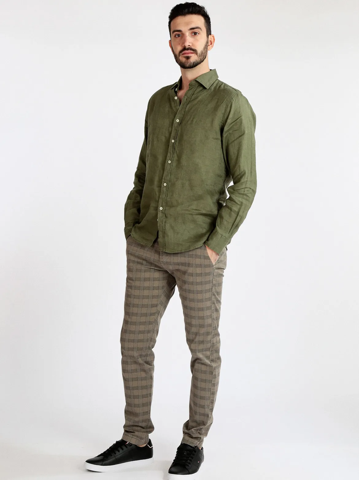 Guy Camicia in lino da uomo