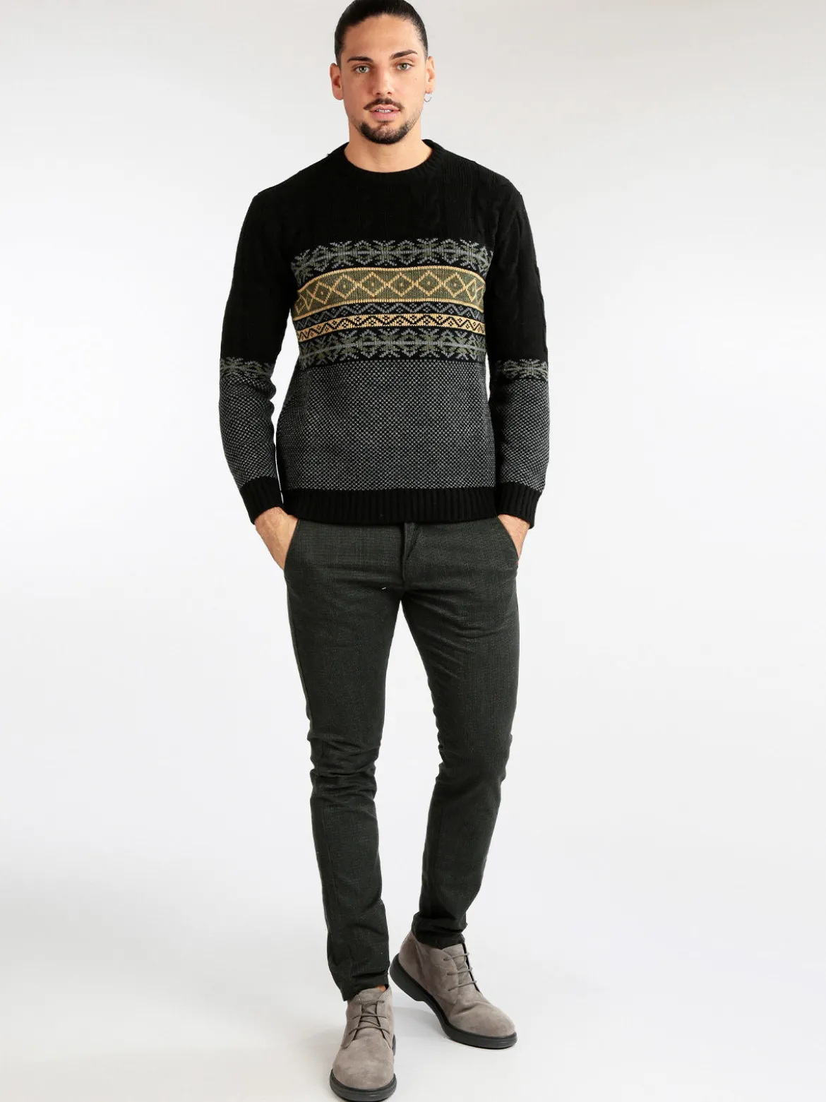 Guy Pantaloni casual da uomo regular fit