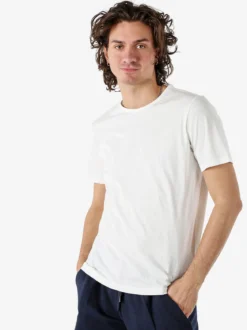 Guy T-shirt girocollo da uomo in cotone - bianco