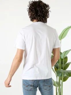 Guy T-shirt girocollo da uomo in cotone - bianco