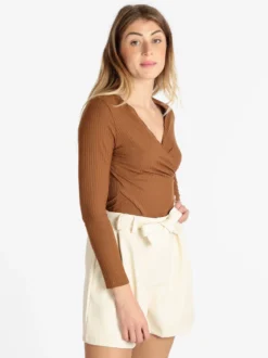 Hdl Milano T-shirt donna scollo a portafoglio
