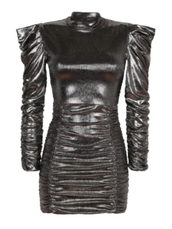 Hdl Milano Vestito donna con lurex drappeggiato