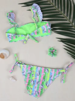 Hello Bikini Bikini unicorno da bambina con elastico per capelli