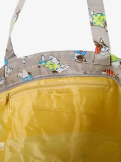 Hernan Borsa shopper della spesa con stampe - taupe