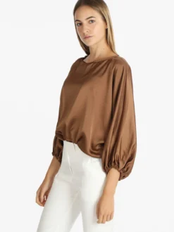 H & G Maxi blusa donna con maniche ampie