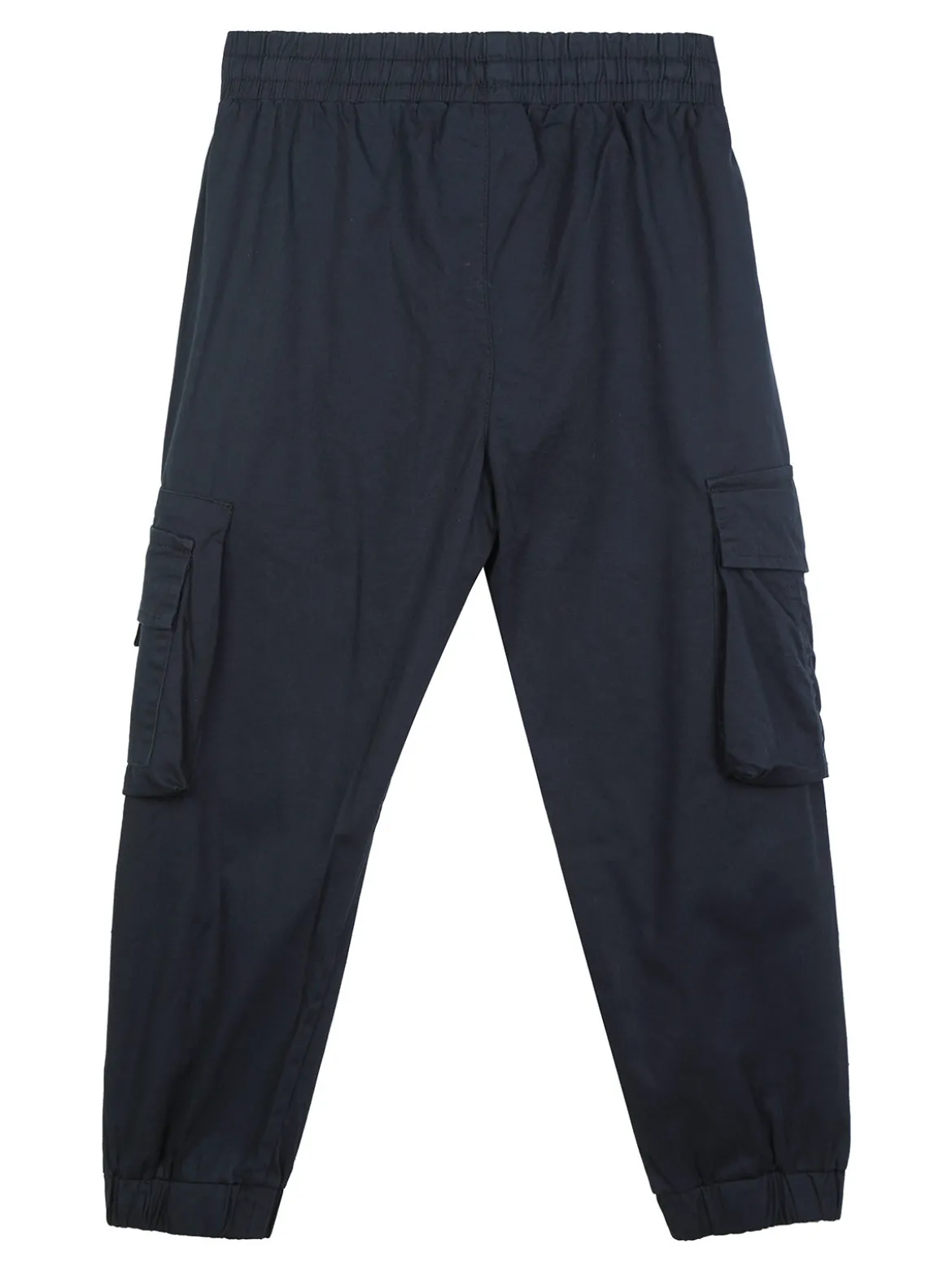 Hollywork Pantaloni da bambino in cotone con tasconi e polsini