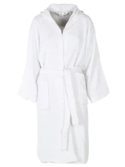 Home Zen Accappatoio unisex in spugna di cotone con cappuccio
