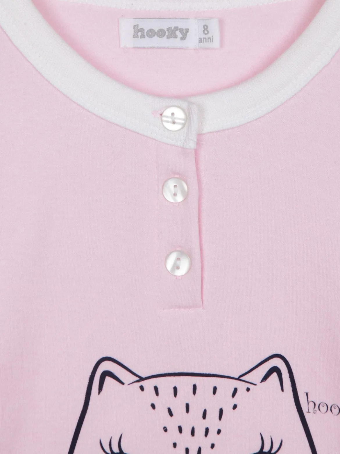 Hooky Pigiama lungo bambina con bottoni