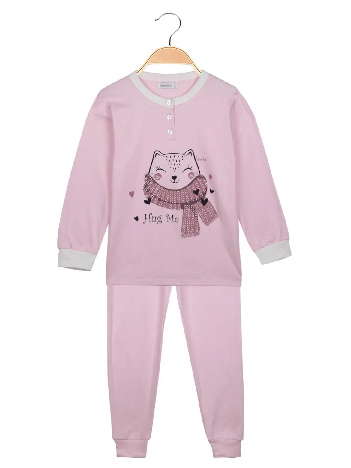 Hooky Pigiama lungo bambina con bottoni