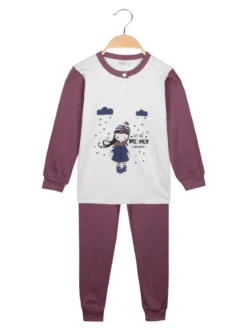 Hooky Pigiama lungo bambina con bottoni