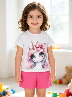 Hope Star Completo corto da neonata con t-shirt e shorts