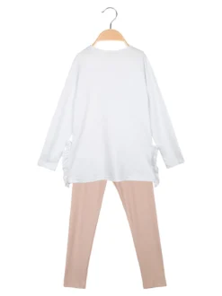Hope Star Completo 2 pezzi da bambina con leggings a costine
