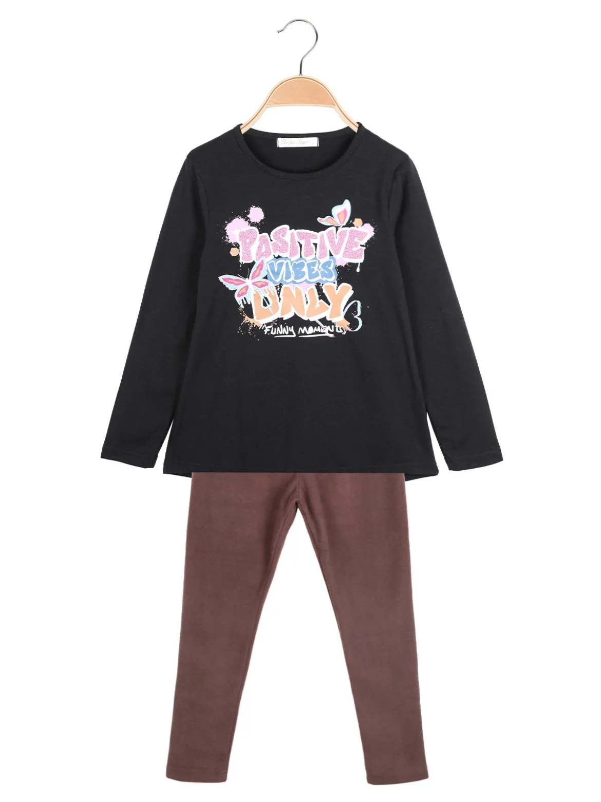 Hope Star Completo 2 pezzi da bambina con leggings pesanti