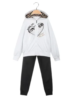 Hope Star Completo tuta da bambina 3 pezzi con cappuccio e zip