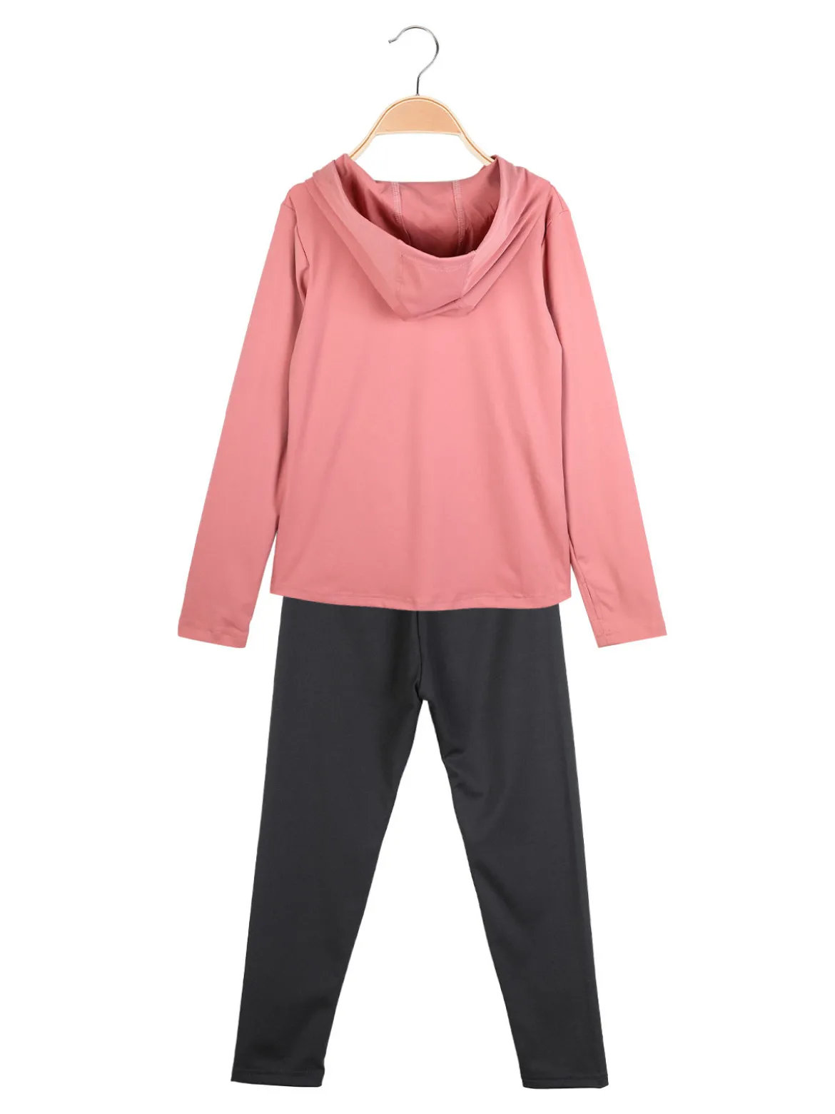 Hope Star Completo tuta sportiva 2 pezzi da bambina con cappuccio e zip
