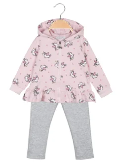 Hope Star Completo unicorno da neonata 3 pezzi con cappuccio e zip
