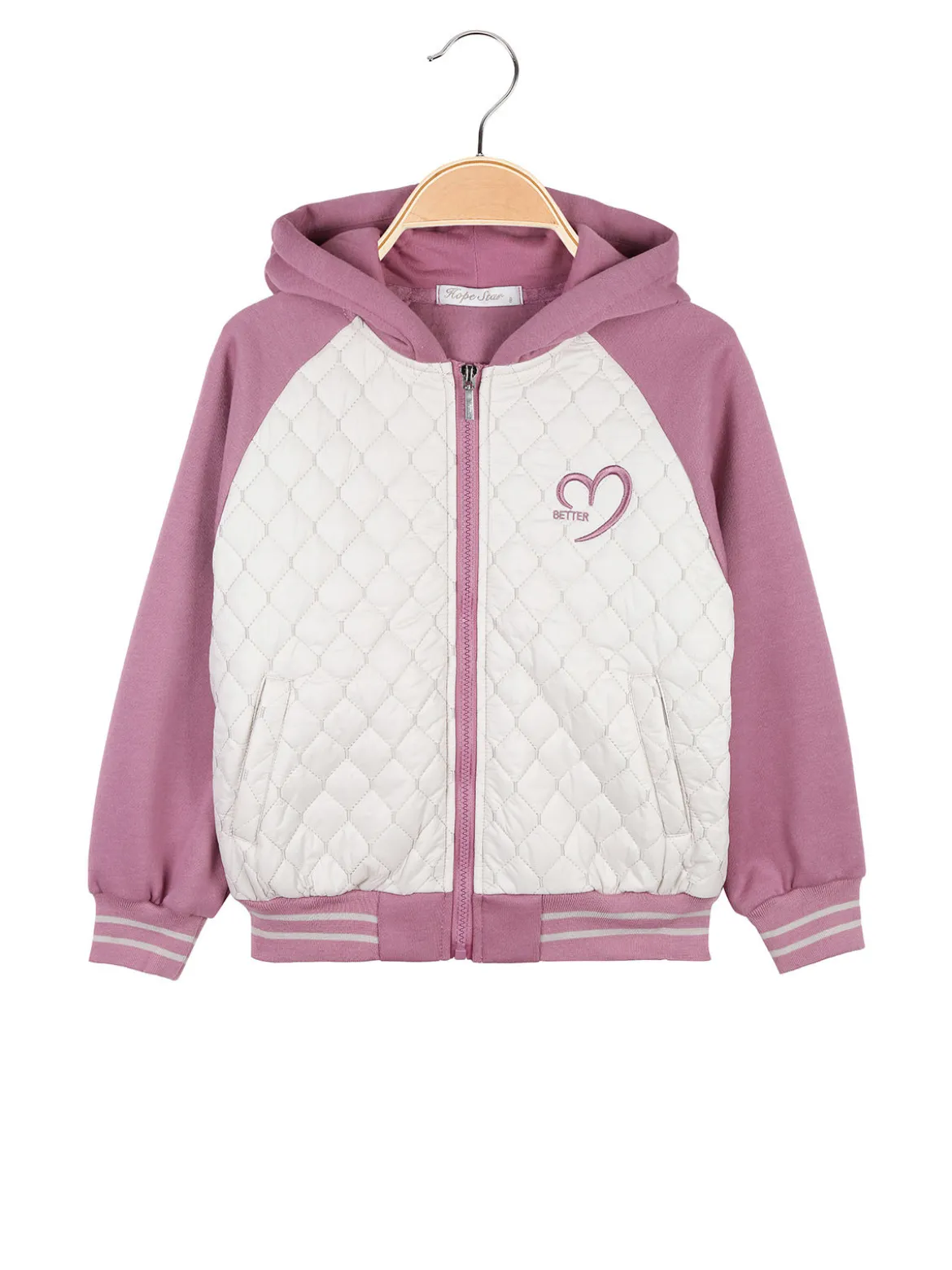 Hope Star Giacca da bambina in felpa con cappuccio