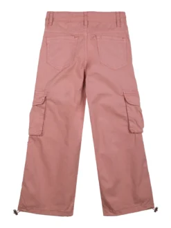 Hope Star Pantaloni cargo da bambina in cotone con coulisse sul fondo