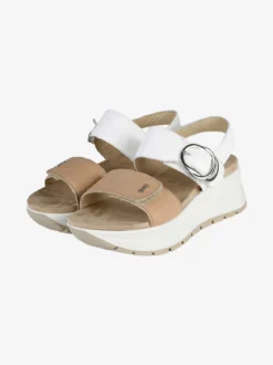 Igi&Co Sandali in pelle da donna con strappi e platform