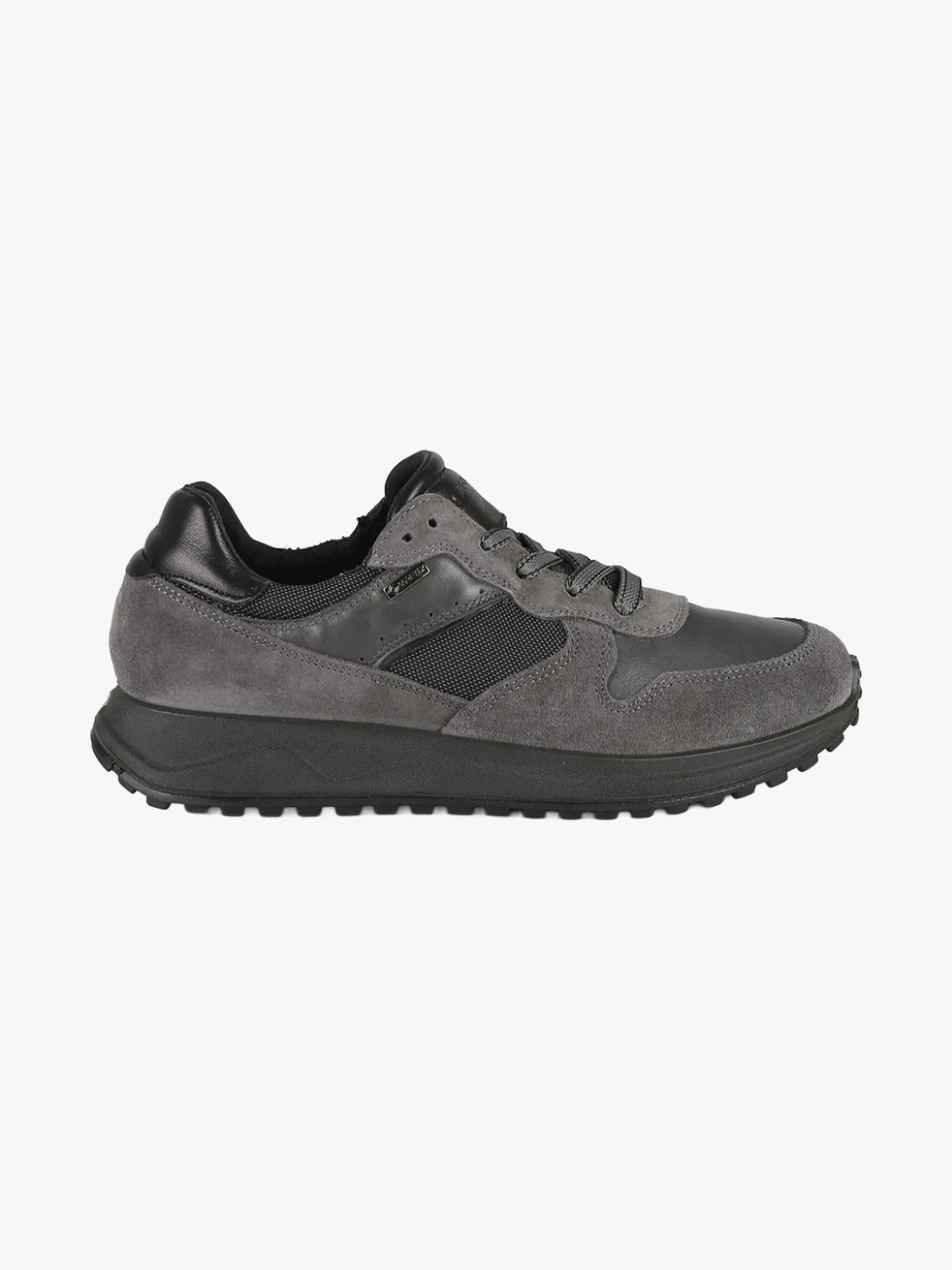 Igi&Co Sneakers stringate da uomo in pelle - antracite