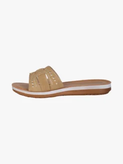 Inblu Ciabatte donna con piccole borchie - marrone