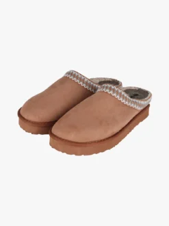 Inblu Pantofole donna in ecopelo con bordo ricamato