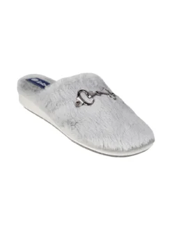 Inblu Pantofole donna in ecopelo con zeppa