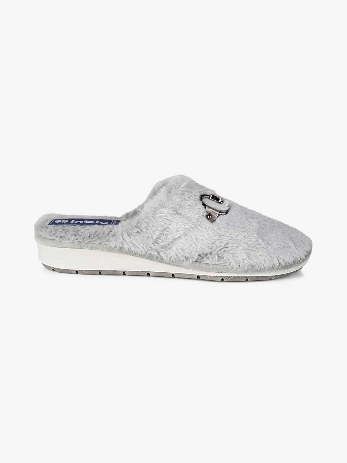 Inblu Pantofole donna in ecopelo con zeppa
