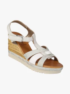 Inblu Sandali da donna con zeppa e cinturino a strappo