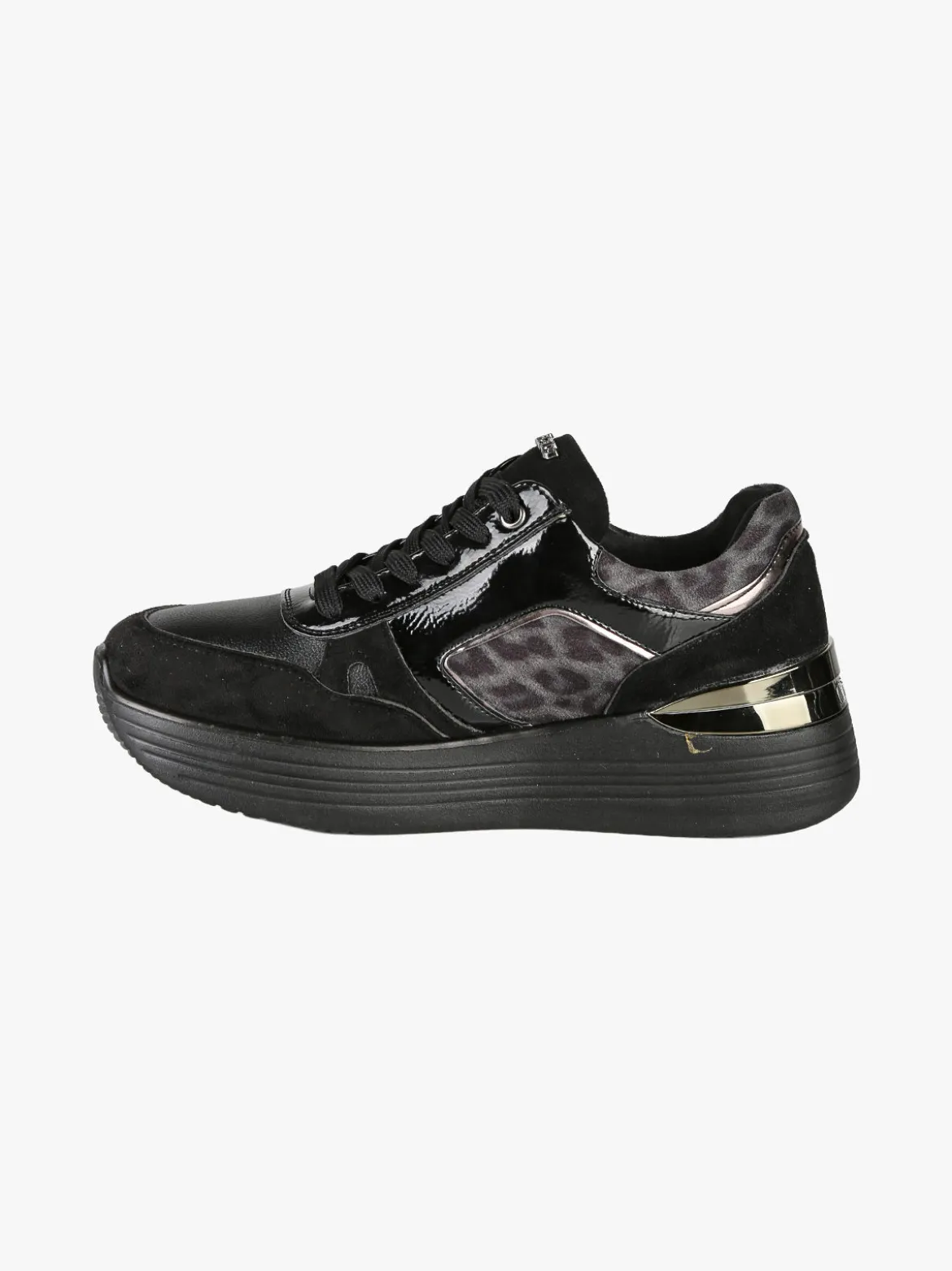 Inblu Sneakers donna con platform - nero