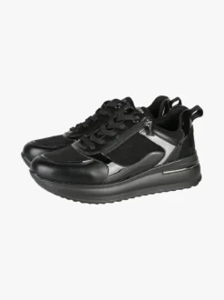 Inblu Sneakers donna stringate con platform - nero